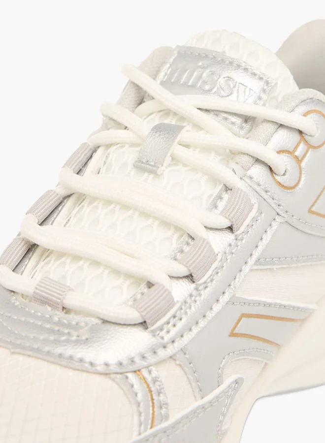 MISSY  Women Panelled Sneakers with Lace-Up Closure Ramadan Collection  | Best Price UAE